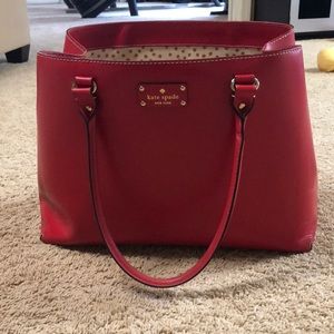 Kate Spade red workbag/ large purse